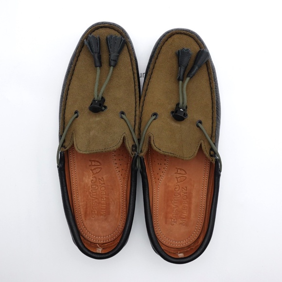 SLD NEW Size 11.5 Men's Easymoc x Muleboyz Lifted Tassel Loafers 98918 Black - Picture 3 of 6